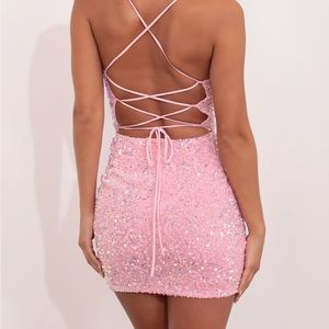 Lucy In the Sky Pink Sequin Dress